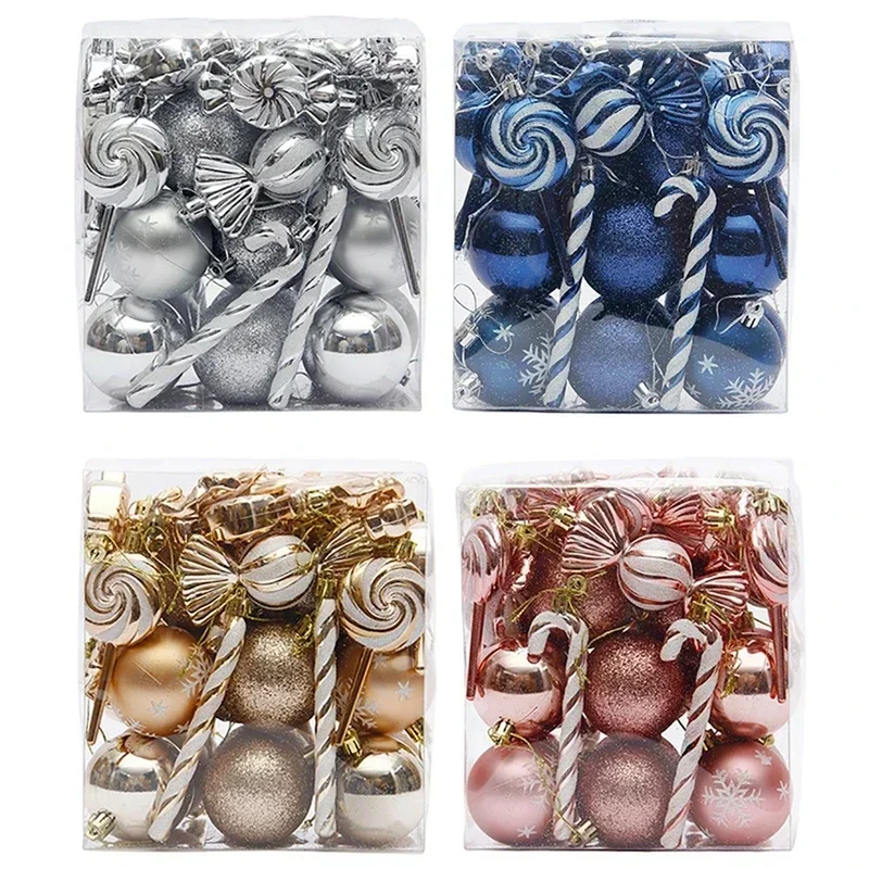 36 шт. рождественские шары украшения из конфетной трости перцовой мяты леденец