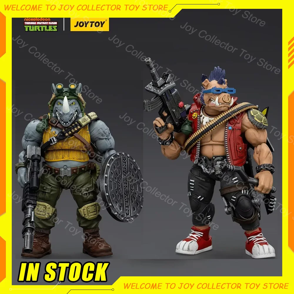 Оригинальная игрушка Joy черепашки-ниндзя экшн-фигурка аниме TMNT Beebop Rocksteady фигурки