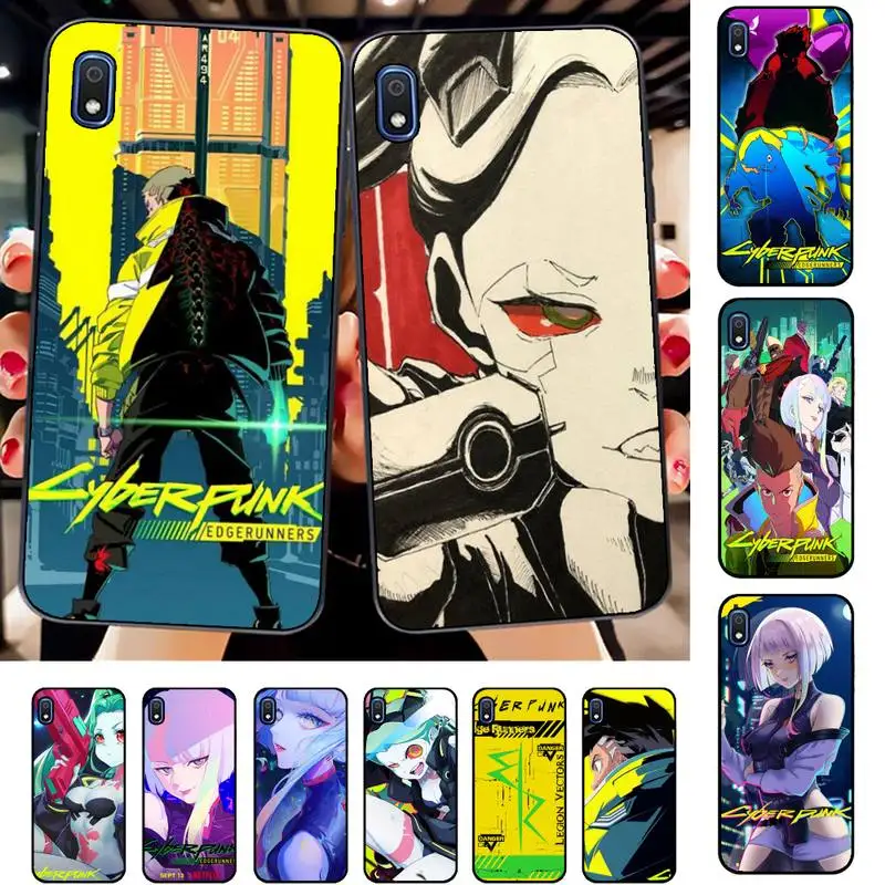 

Hot Anime C-cyberpunk Edgerunners Phone Case for Samsung A51 01 50 71 21S 70 31 40 30 10 20 S E 11 91 A7 A8 2018