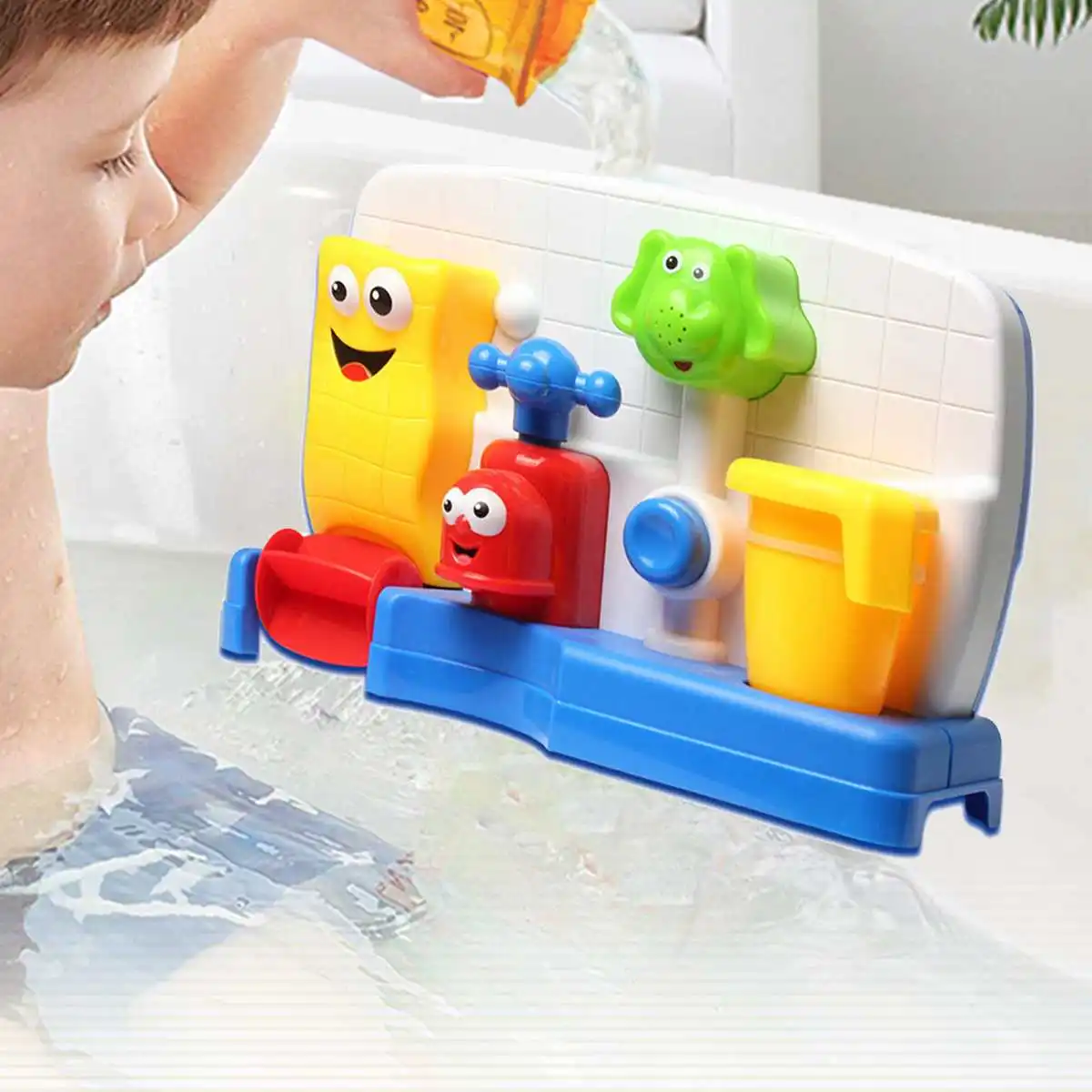 

Bath Toys Electric Water Spray For Kids Baby Bathroom Bathtub Faucet Shower Toy Strong Suction Cup Water Game Toys