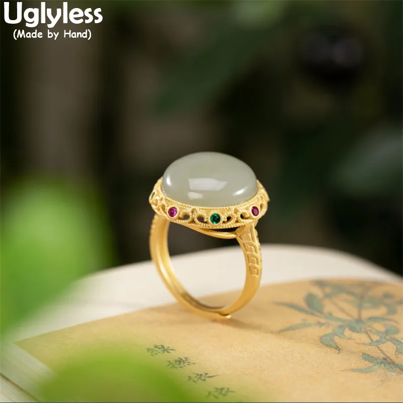 

Кольца женские из серебра 925 пробы с натуральным нефритом, как Сияющая Звезда в озере с драгоценными камнями, разные цвета