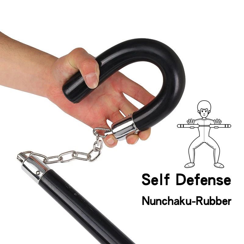 

New Self Defense nunchaku kungfu Bruce Lee strong rope knot wood Nunchucks martial arts ropes connection Beginner exercises