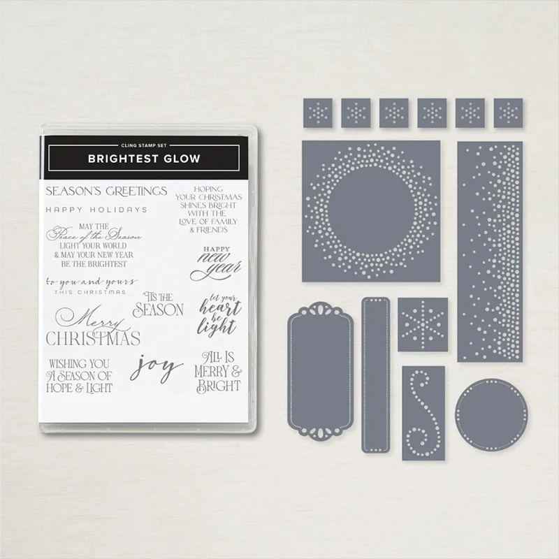 

Season‘s Greetings 2022 Metal Cutting Dies and Clear Stamps DIY Scrapbooking Card Paper Crafts Making Photo Album Decor