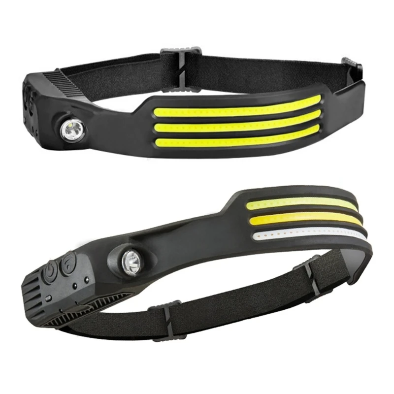 

Waterproof Head Flashlight COB LED Head Torch Motion Headlamps Outdoors