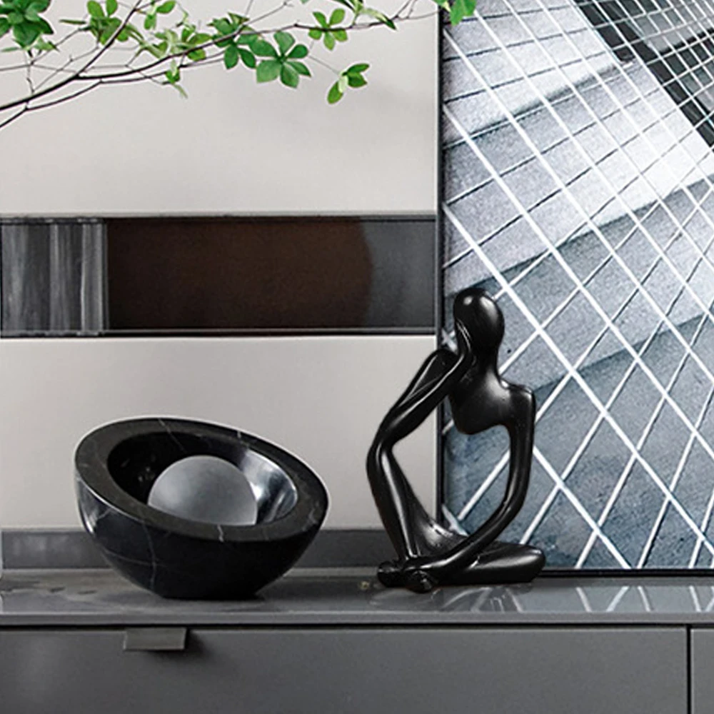 Скандинавская искусственная статуя мультфильма орнамент из смолы мини