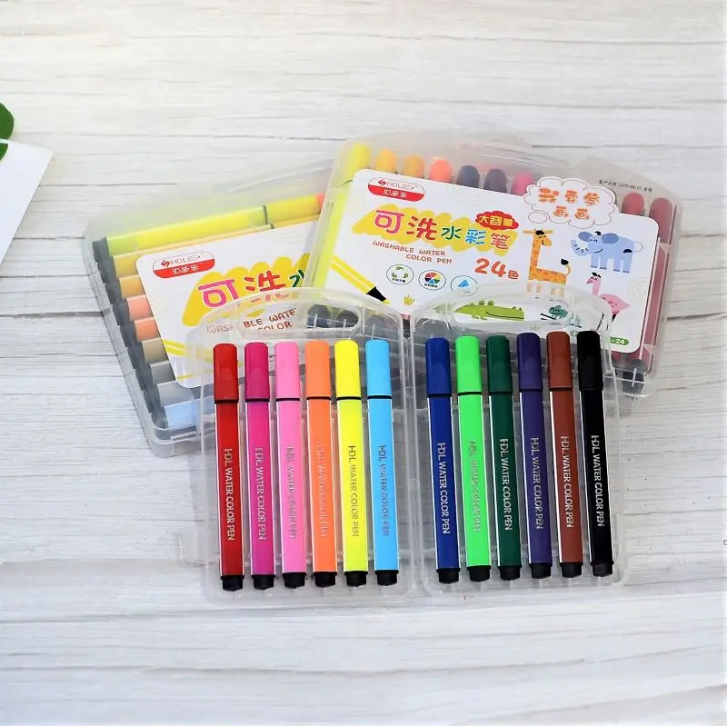 Watercolor Pen Student Stationery Water Color Crayons 052