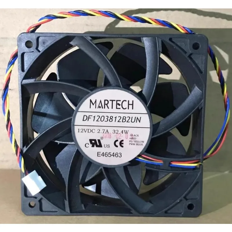 Оригинальный вентилятор Ant для MARTECH DF1203812B2UN 12V 2.7A S7 S9 4-проводной охлаждающий вентилятор 12038 12 см x 38 мм
