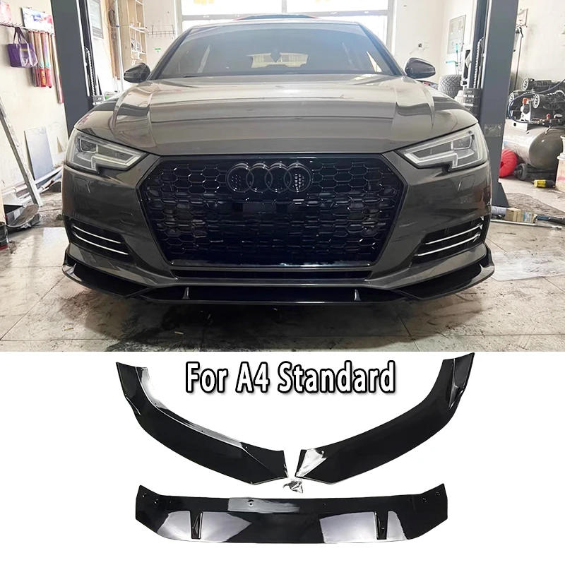 

Для Audi A4 Standard Audi A4 S-Line Audi S4 B9 2015-2019 Автомобильный передний бампер, разделитель губ, передняя крышка, защитная накладка