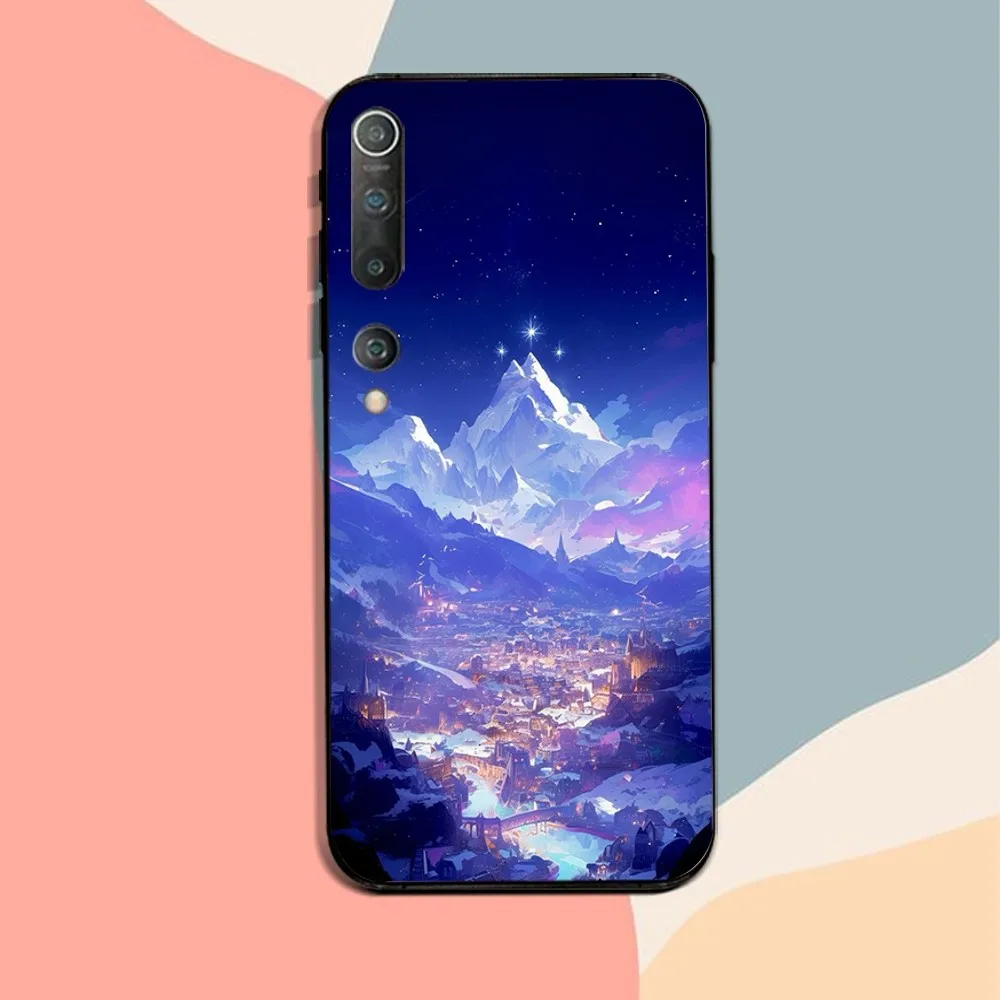 Фото Чехол для телефона Velaris City Of Starlight, для Xiaomi 11 Redmi Note 11 5G 8T 9A 9 10T Note8Pro Note9 12, черный чехол №2