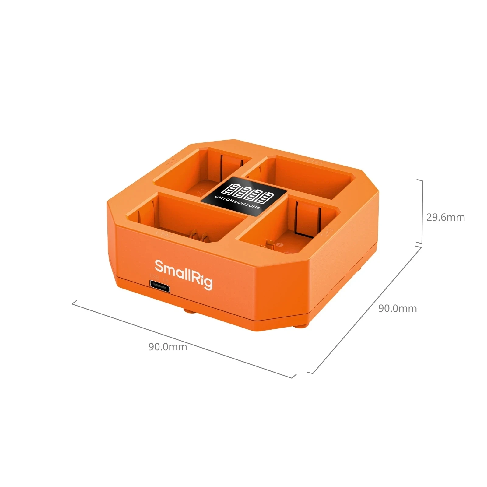 Smallrig NP-FZ100 4-канальное зарядное устройство для камеры со светодиодным дисплеем