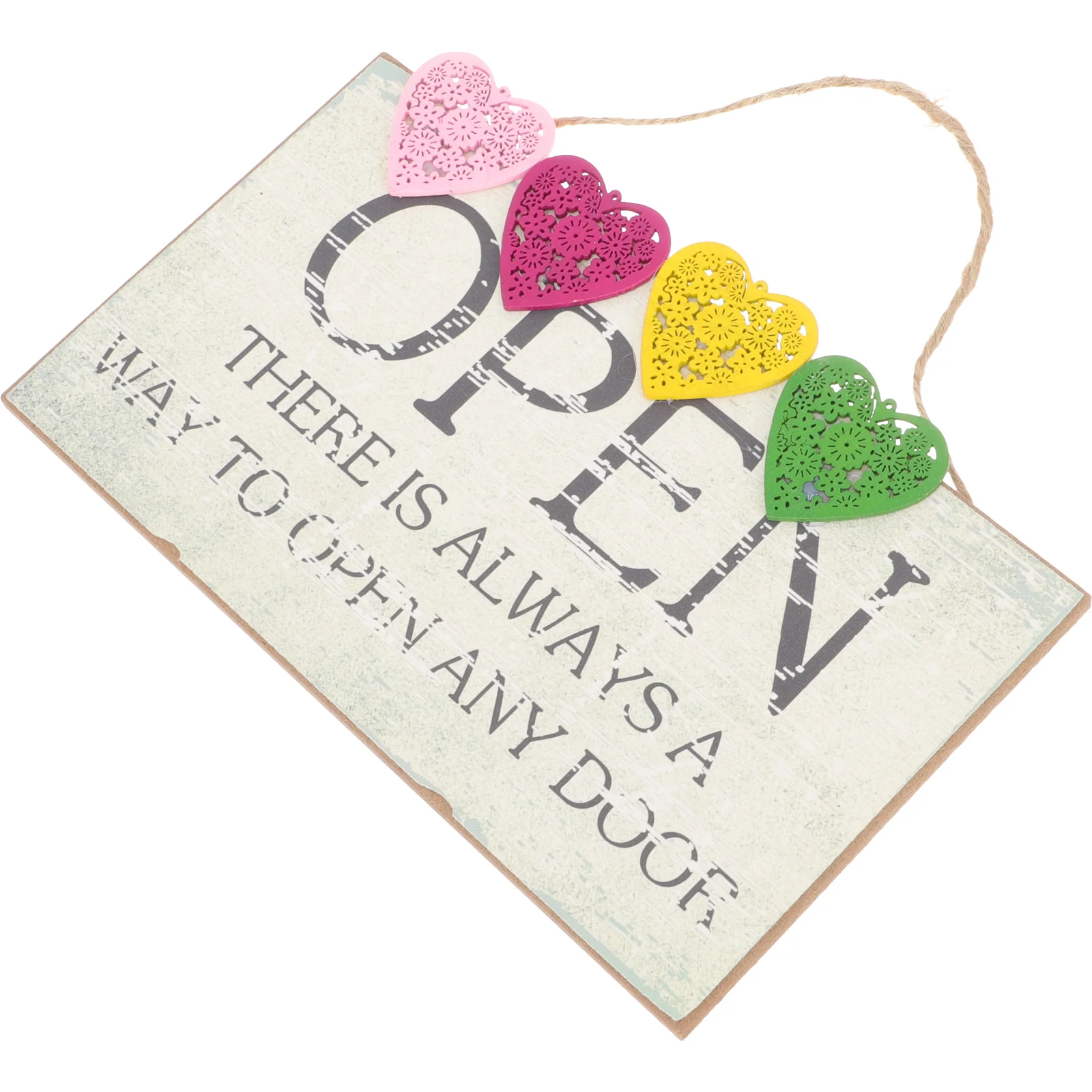 

House Number Woodsy Decor Open Hanging Sign Window Open Sign Business Rope Outdoor Open Signs Business Office