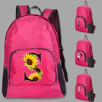 backpack ultralight portable foldable daypack travel outdoor pack men women mountaineering hiking flower color print backpacks