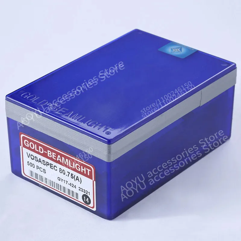 Фото 250 шт. GOLD-BEAMLIGHT VOSASPEC 80.75(A) 14G Маленькие крючки-иглы для китайских компьютеризированных плосковязальных машин №1