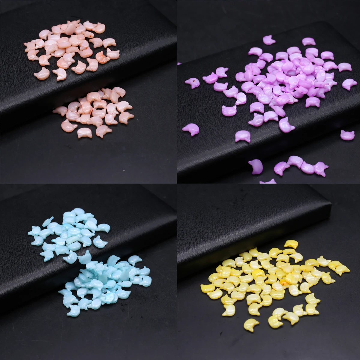 

5 PCS Natural Shell Exquisite Cute Cat-shaped Shell Beads Making DIY Fashion Necklace Earrings Jewelry Gift Accessories