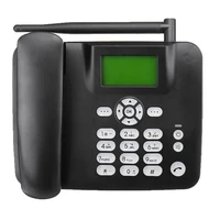 Black Fixed Desktop Wireless cordless Telephone GSM Desk Phone SIM Card SMS Function Desktop Telephone Machine