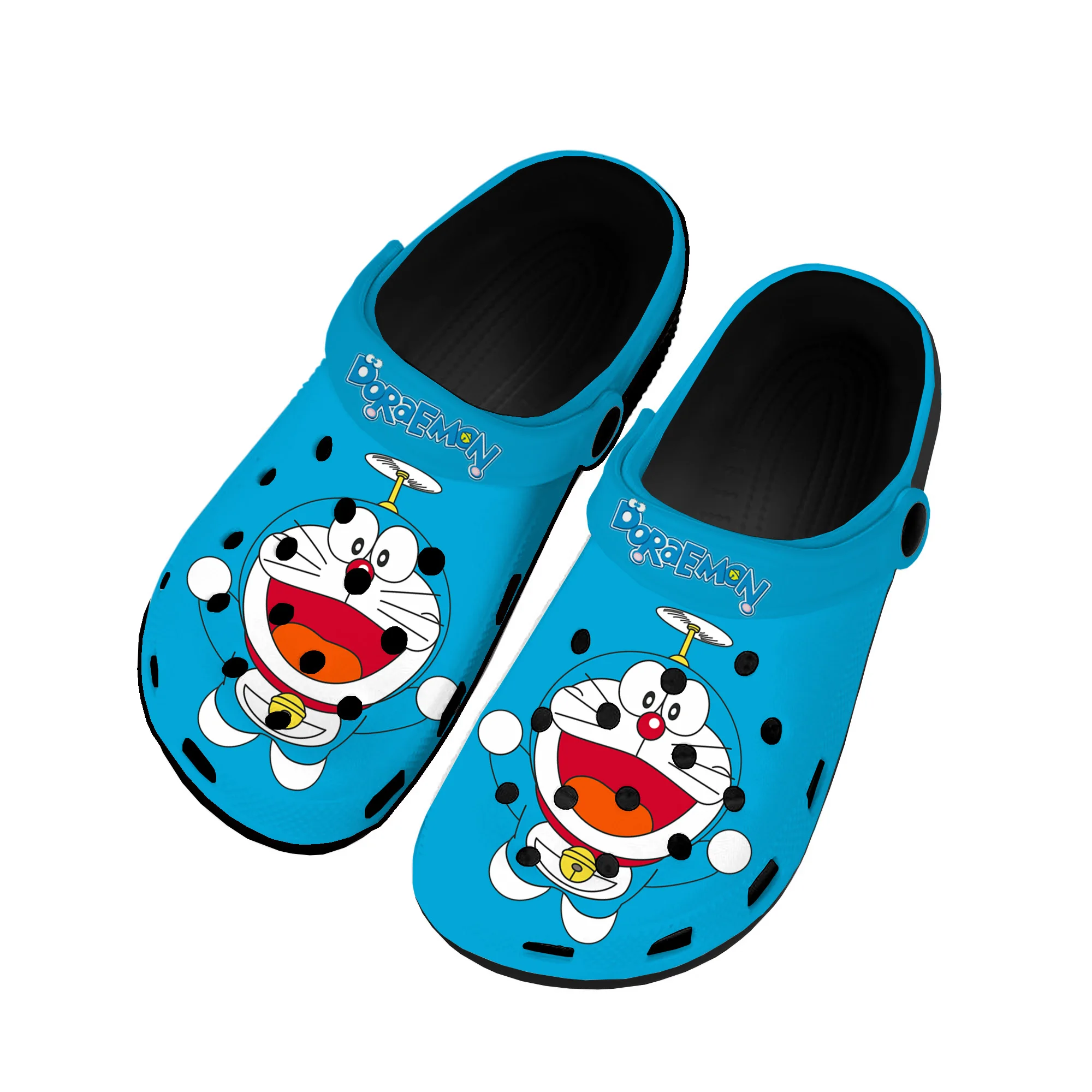 

Японские Аниме Детские садовые туфли Doraemon домашние Сабо обувь для воды на заказ Мужская Женская подростковая обувь Туфли Сабо пляжные тапочки с отверстиями