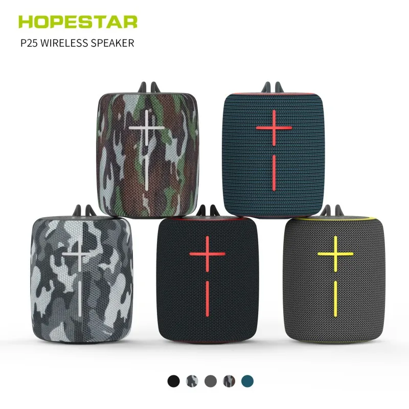 Беспроводная Bluetooth-Колонка HOPESTAR P25, 3D стерео сабвуфер, TWS уличная Bluetooth-колонка, Портативная колонка AUX/TF/USB/FM Ra