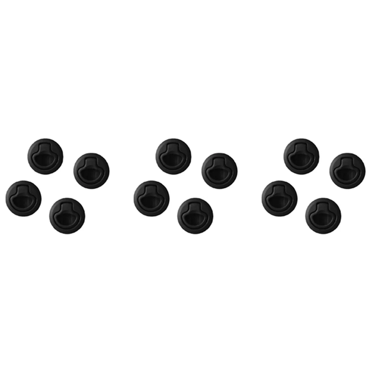 

12 шт., круглые черные съемные защелки для домов на колесах