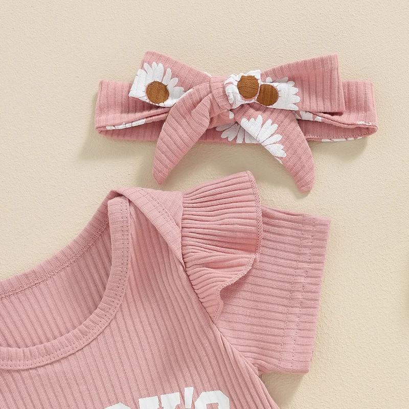 Детский комбинезон в рубчик Daddys летняя одежда для новорожденных девочек от 0 до 18