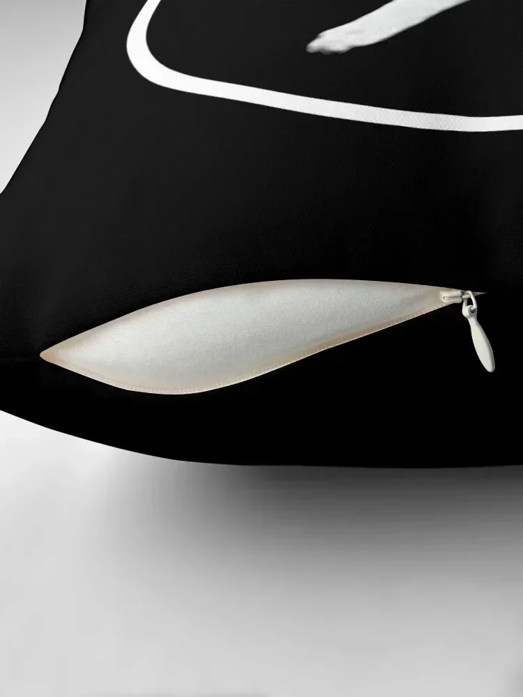 Aphex Twin - кот на двух ножках (белый логотип) Декоративная подушка в стиле аниме для