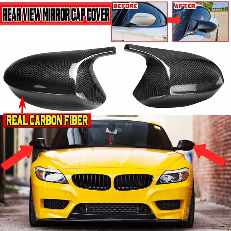 

Car Side Rearview Mirror Cap Cover Rear View Mirror Covers Direct Replace For-BMW Z4 E89 2009-2016