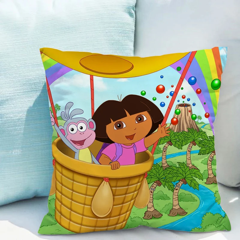 

Pillowcase D-dora the Explorer Fall Decoration Cushion Covers 45x45 Decorative Cushions for Bed Pillowcases 40x40 Pillow Hugs