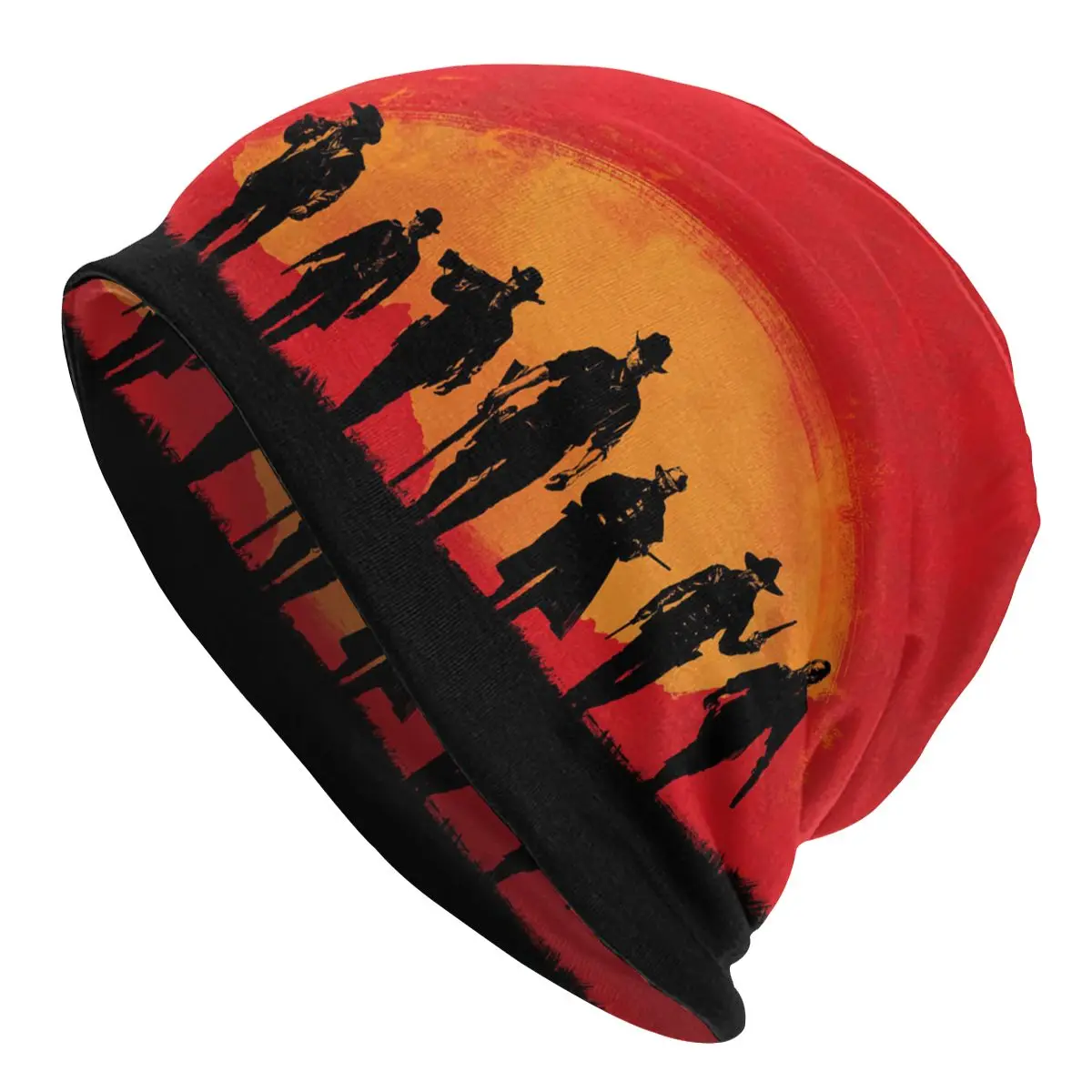

Shadow Red Dead Redemption John Marston Game Unisex Bonnet Winter Warm Cycling Hats Double Layer Thin Hat Breathable Caps