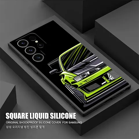 Японский JDM Tokyo Sports Car Anime S25 Ultra Чехол для Samsung Galaxy S25 S24 S23 S20 S21 FE S22 Ultra S10 Plus 5G Мягкий чехол для телефона