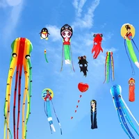 free shipping walk in sky kite factory large kite flying soft kite for adults kite parachute