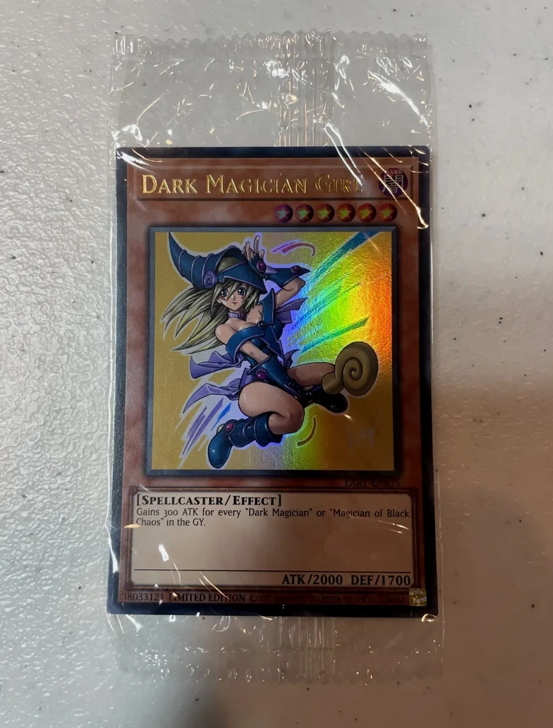 Yugioh KONAMI Дуэль Монстры TCG LART-EN035 Dark Magician Girl Ultra коллекция ограниченной серии на