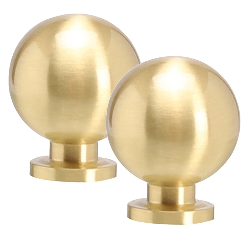 

2 Pcs Metal Dresser Knobs Cabinets Drawers Closet Door Handles Modern Gold Pulls