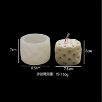 2022 new aromatherapy candle silicone mold diy handmade soap gypsum clay resin crafts making mould home decoration ornaments