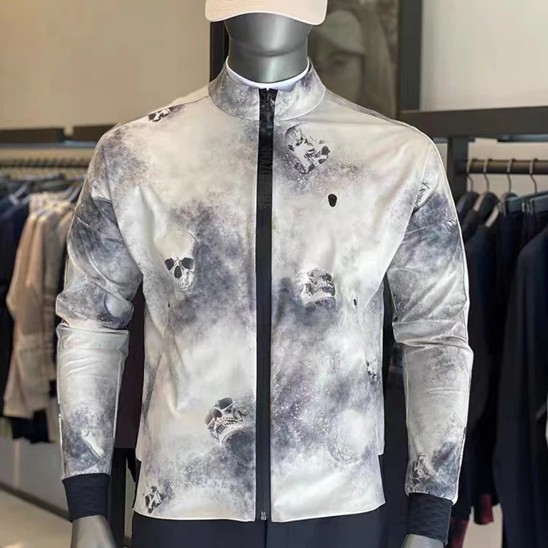 

Куртка мужская демисезонная с длинным рукавом и круглым вырезом