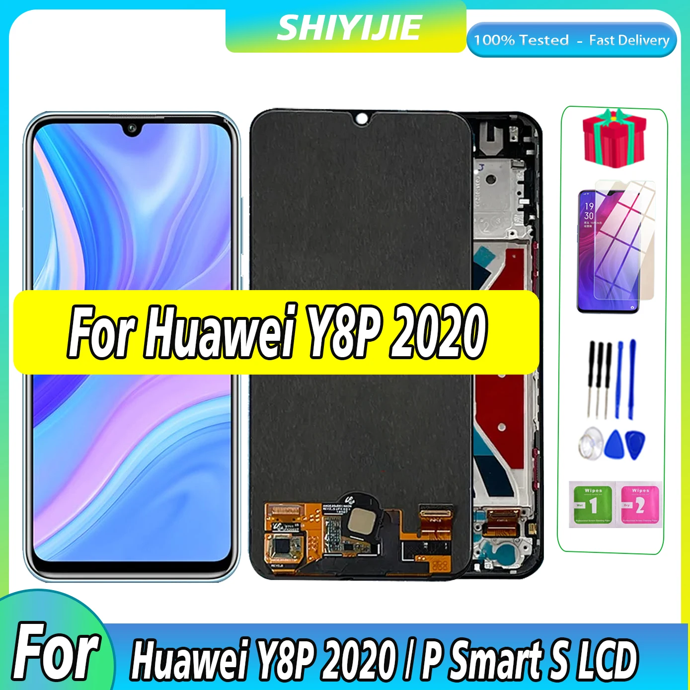 100% протестирован для Huawei Y8p 2020 Φ/P Smart S ЖК-дисплей для Huawei Enjoy 10s AQM-LX1 LCD сенсорный экран высокого качества
