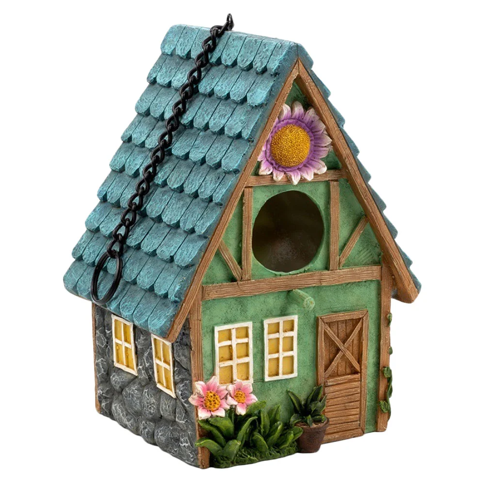 

Bird House Outdoor Houses Decoration Hanging Hummingbird Country Cottage Home Wood Box Welcome Wooden Feeder Garden Birdhouse