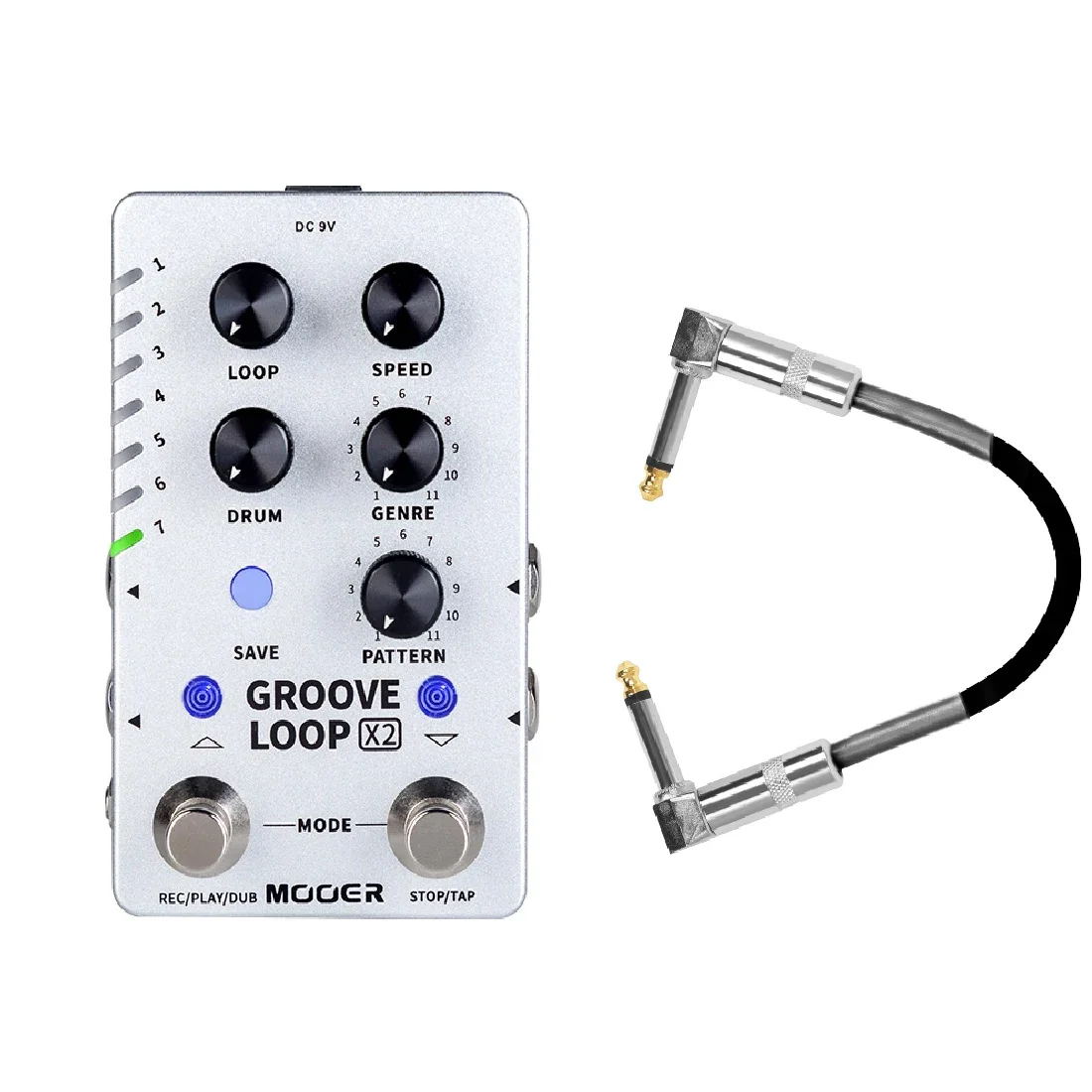 Стереопедаль для гитары MOOER GROOVE LOOP X2 с 14 слотами экономии барабанных машин и