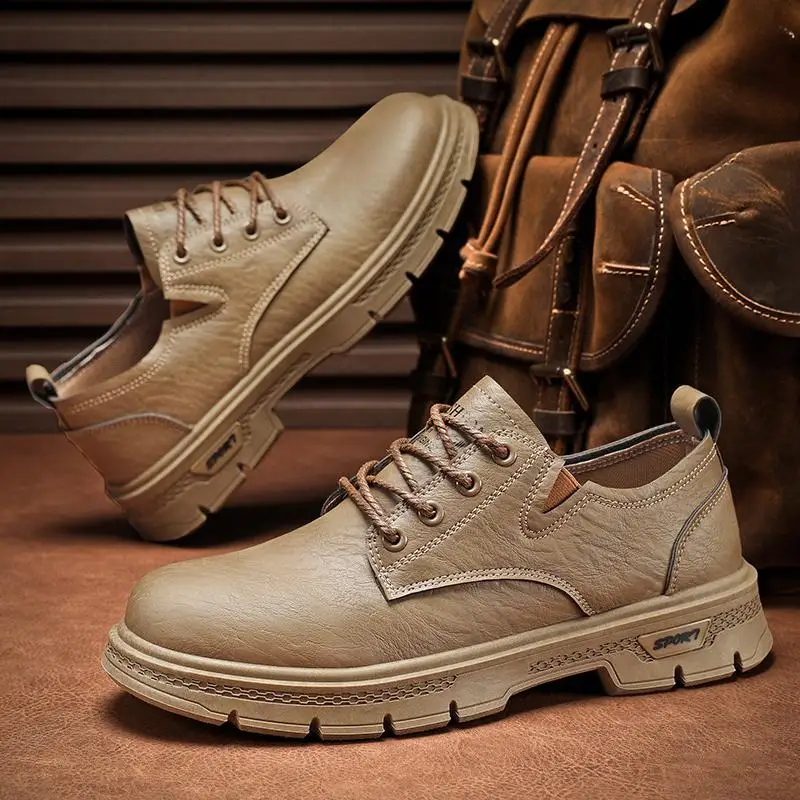 

Мужские низкие ботинки Dr. Boots, Новинка осени 2023, мужская обувь на мягкой подошве, британские мартинсы, мужская деловая повседневная кожаная обувь