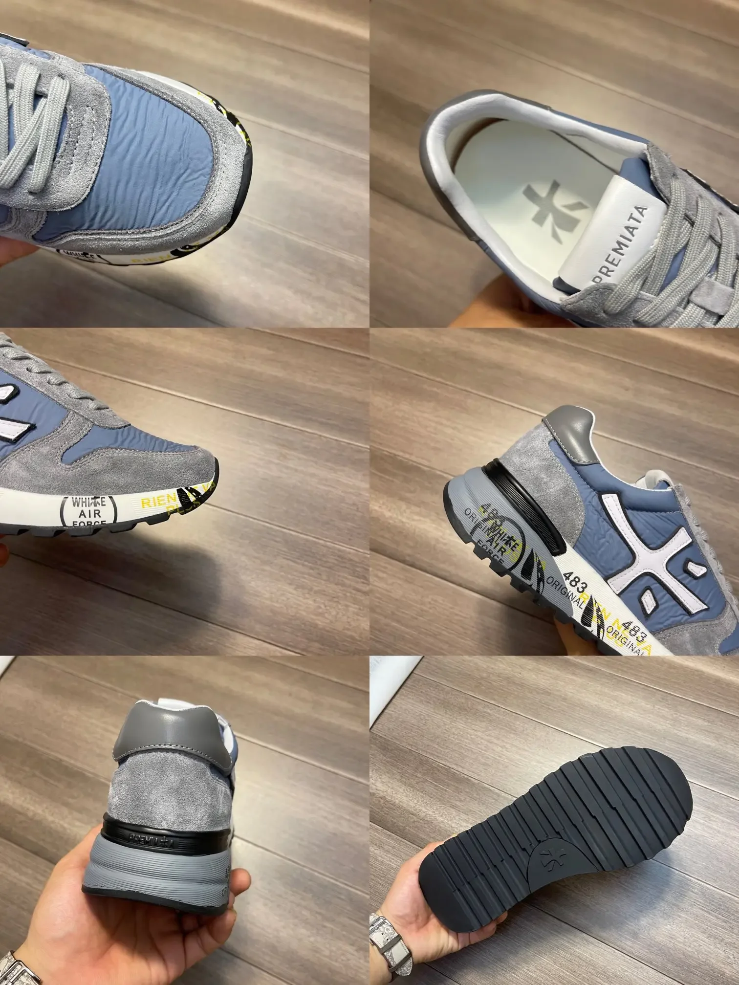 PREMIATA/Мужская классическая ретро-модная повседневная спортивная обувь на