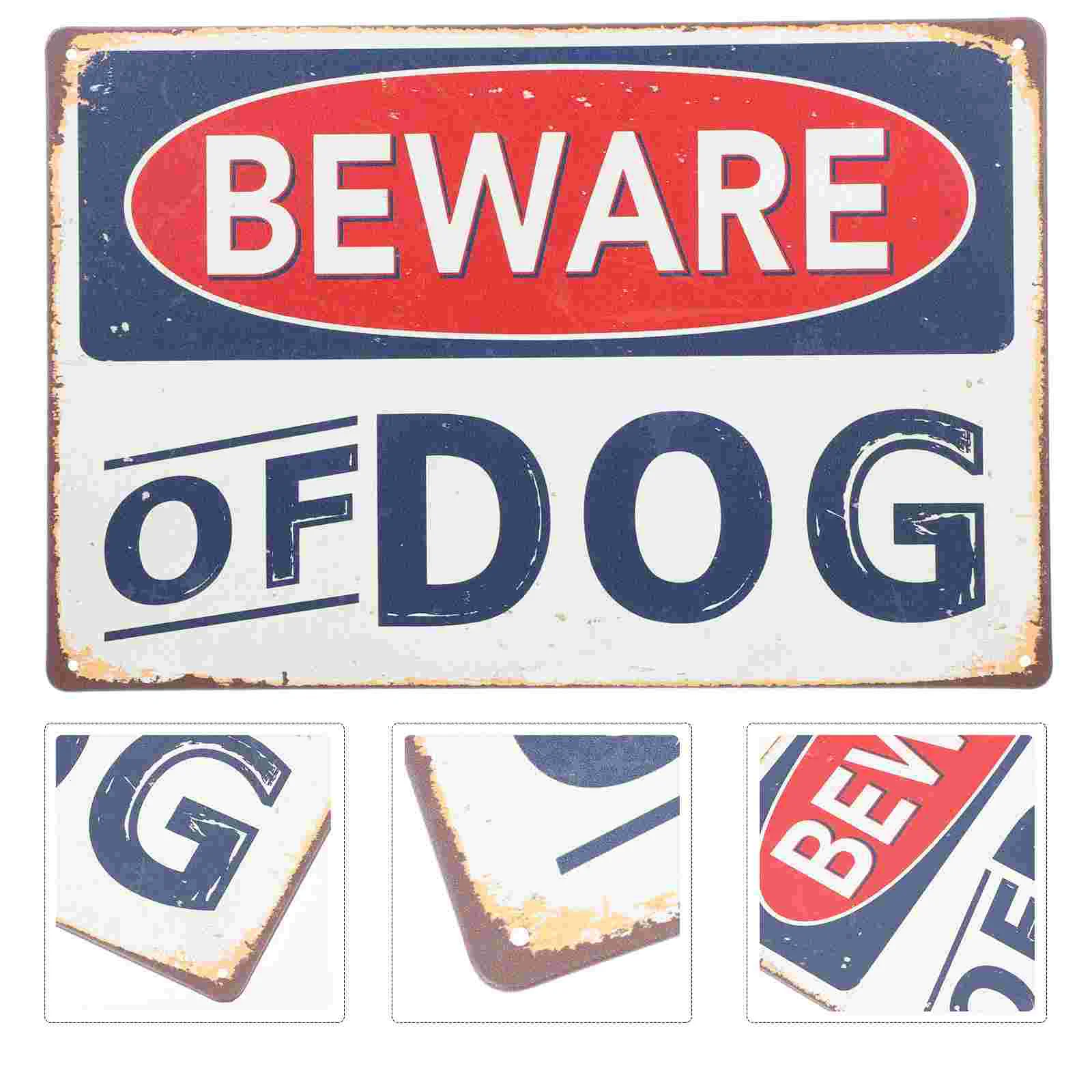 

Sign Dog Signs Warning Bewareyard Dogs Garden Boardrustic Fencein Weatherproofmetal Sticker Trespassing Shepherd Tin Home Duty