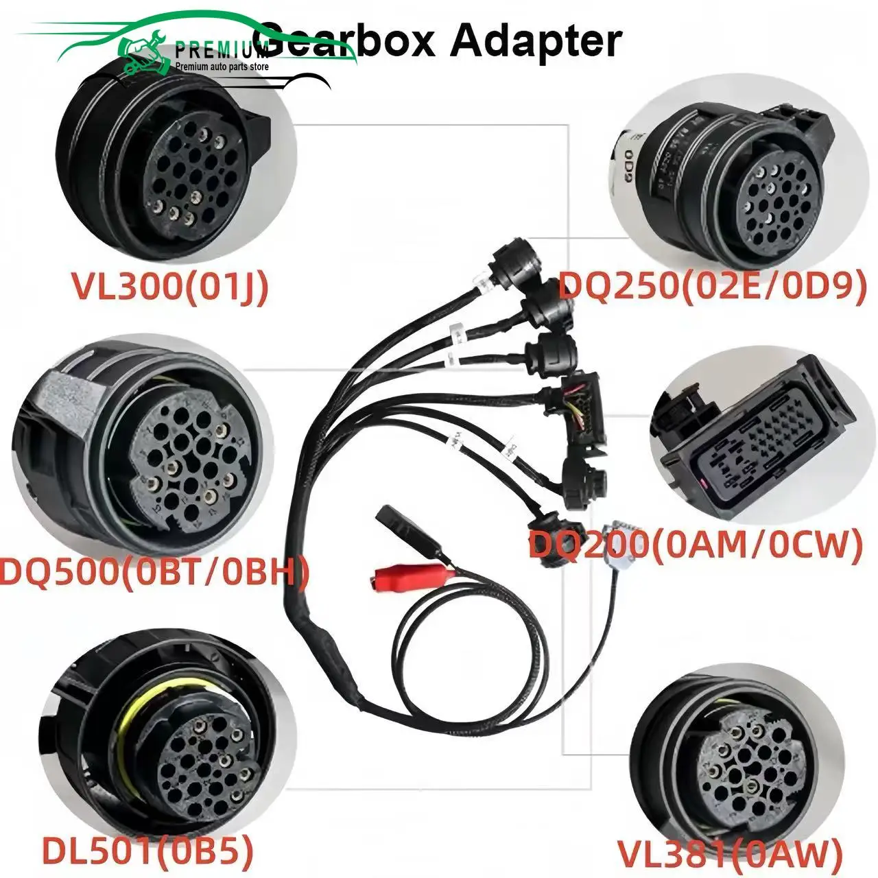 

Адаптер коробки передач VL381 VL300 подходит для VAG Audi DQ250 DQ200 DQ500 DL501 R/W с KTMFlash 0AM TCU ECU Progarm