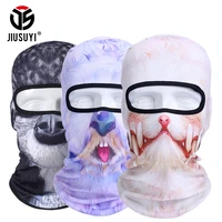 3d animal balaclava windproof full face mask snowboard camping hiking bicycle helmet cool liner hat cycling headgear women men