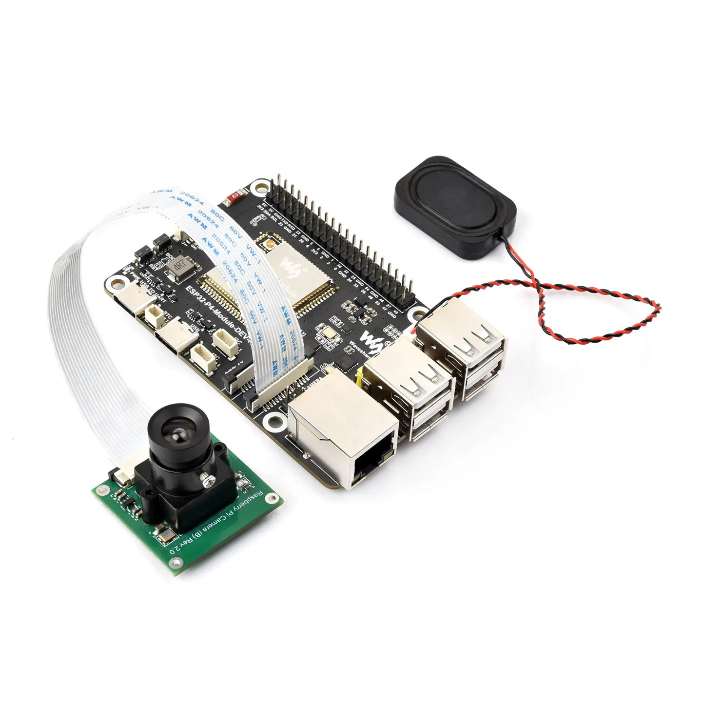 Фото Электронная плата разработки ESP32 P4, интегрированная с ESP32 C6, дисплеем DSI, камерой и портом Ethernet RJ45 №1