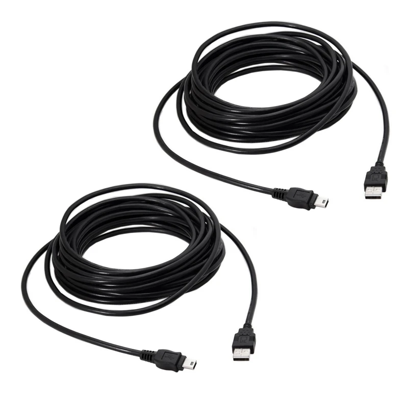 

2X 10 Ft Sony PS3 USB Cable Controller Charging Cord For Playstation 3 Dualshock SIXAXIS CECHZC2U Joystick Data Sync