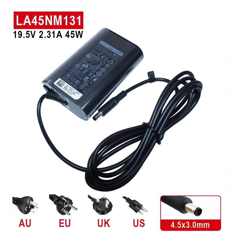 19.5V 2.31A 45W 4.5*3.0mm AC Power Supply For Dell XPS 11 12