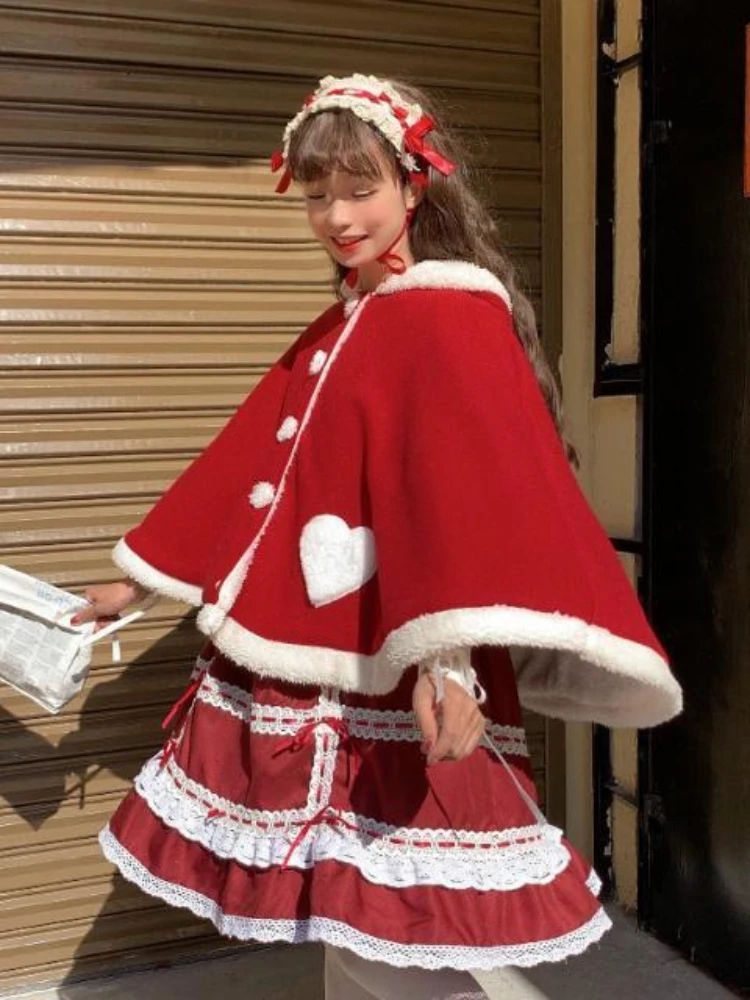 2022 кавайная накидка в стиле &quotЛолита&quot для девочек осенне-зимний Кардиган из