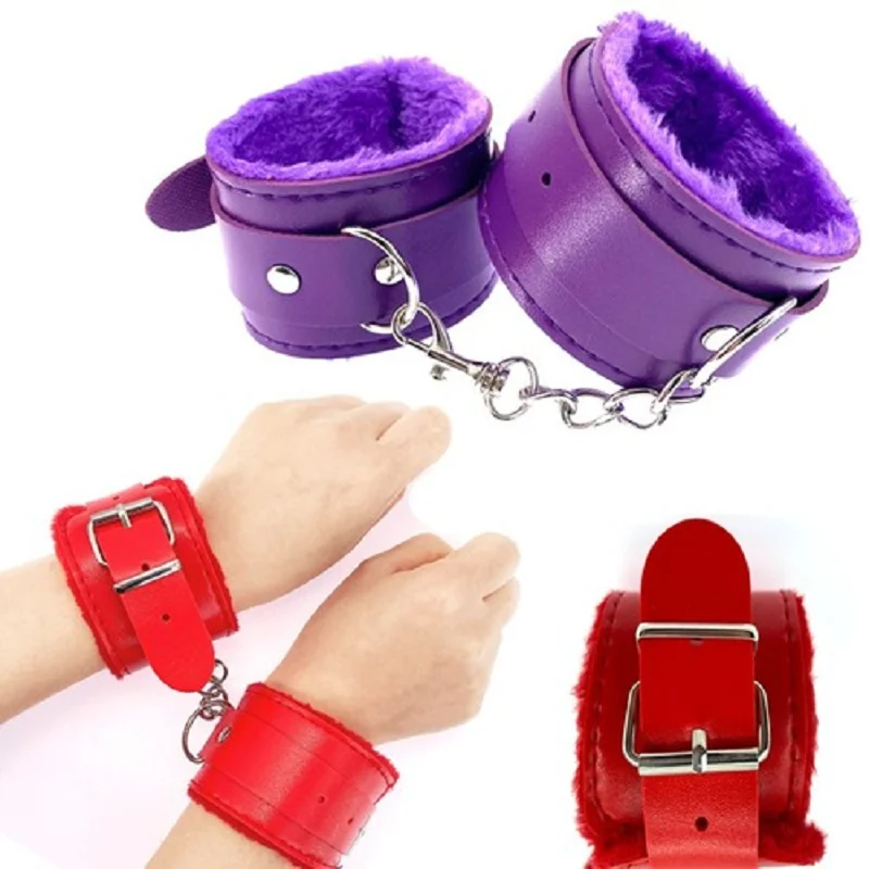 

PU Leather Wrist Handcuffs Couples Toys Handcuffs Ankle Shackles Adjustable Restraint LoveCuffs Belt New Toy Accessories
