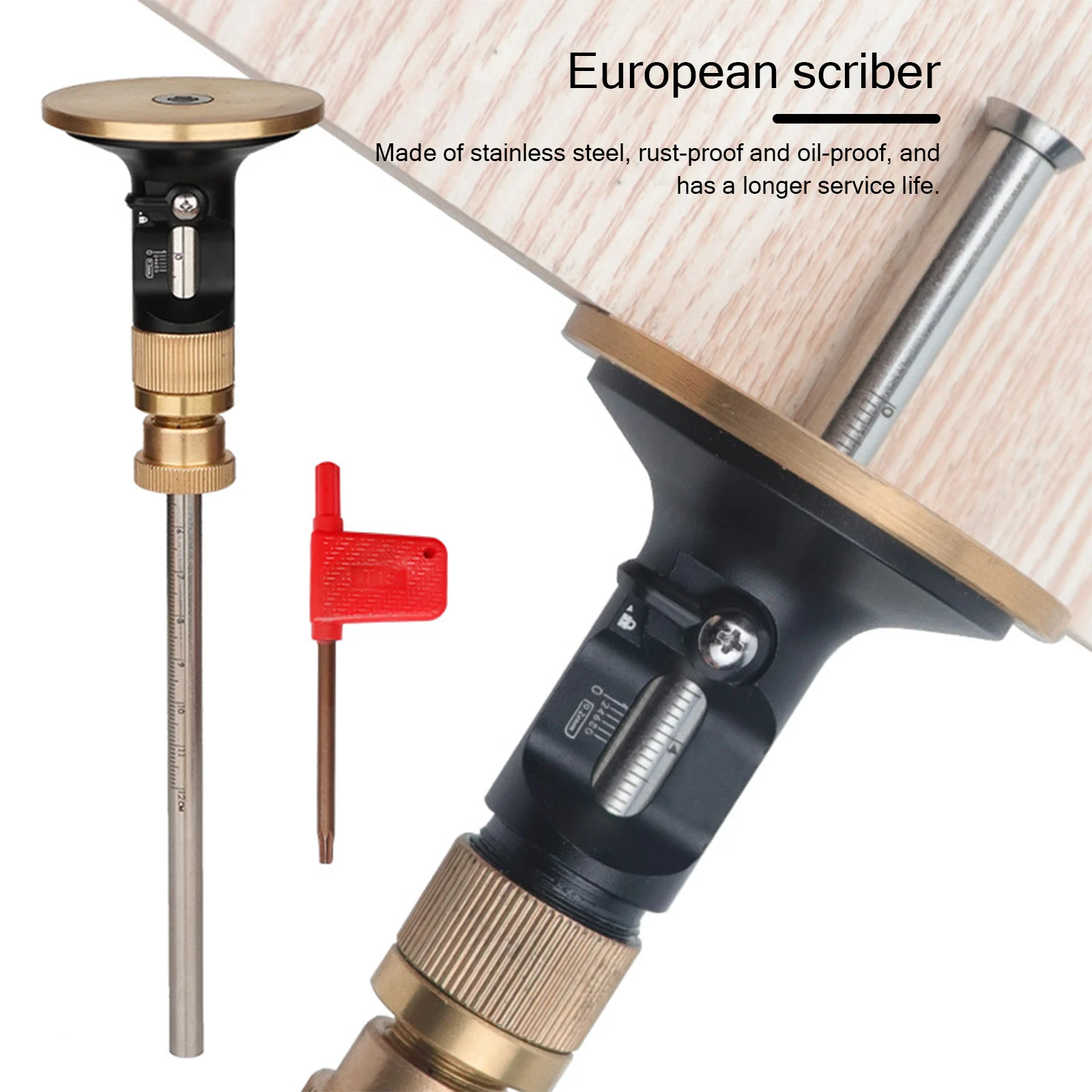 

Wheel Marking Gauge Woodworking Marking Scriber High Precision Blade Scribing Tool Carpentry Parallel Line Drawing Marking Gauge