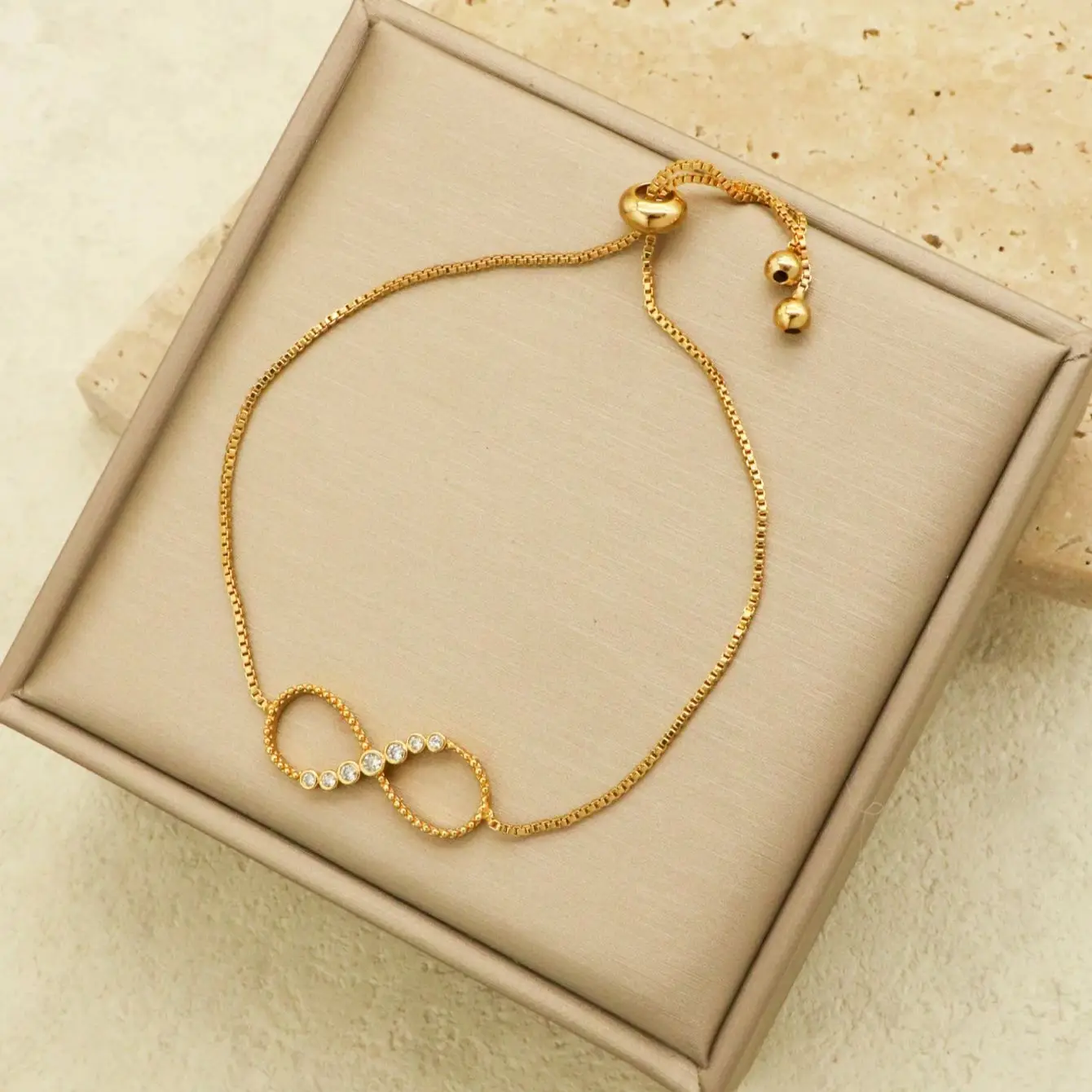 1 шт. изысканный новый браслет с бантом из нержавеющей стали тонкая цепочка