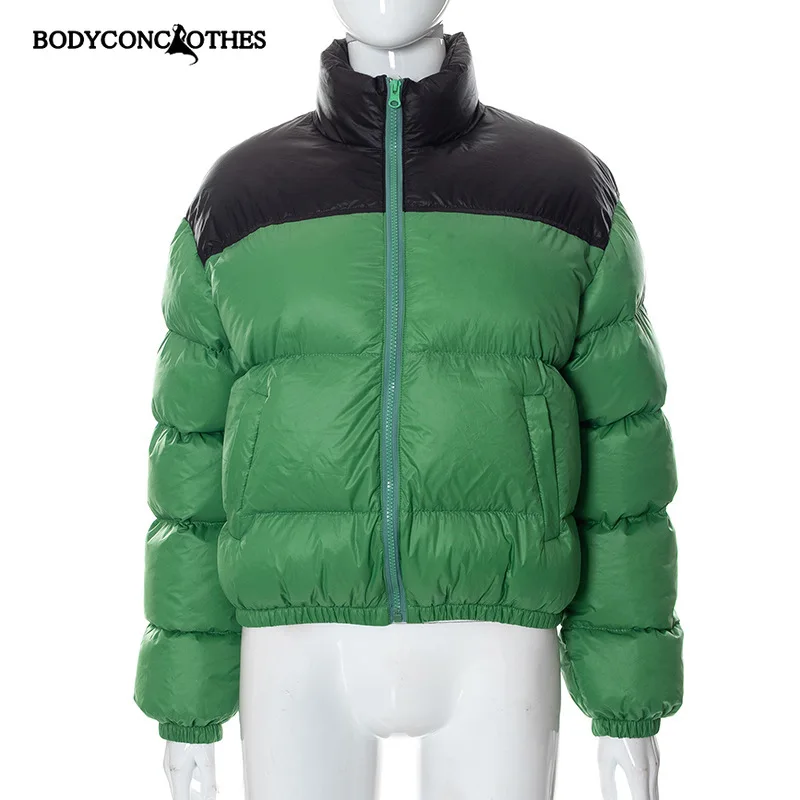 Brand Warm Thick Demi-season Women's Winter Coats Puffer Down Jacket for Women Parkas Cotton Female Clothing Green Winter 2022