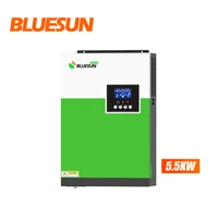 bluesun 5 5kva 5 5kw 220vac off grid hybrid solar inverter 100a mppt solar charge controller pure sine wave 5500w price